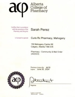 Mahogany Pharmacy License